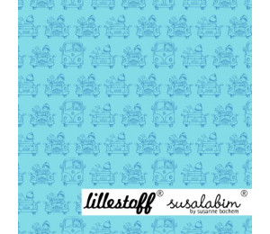Bio Baumwolle Lillestoff - Susalabim MöööpMöööp mini blau